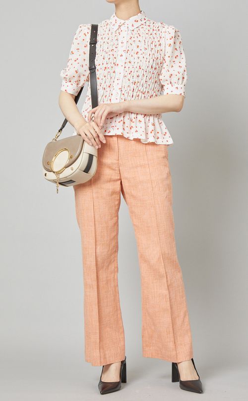 MARAバイカラーレザーショルダーバッグ