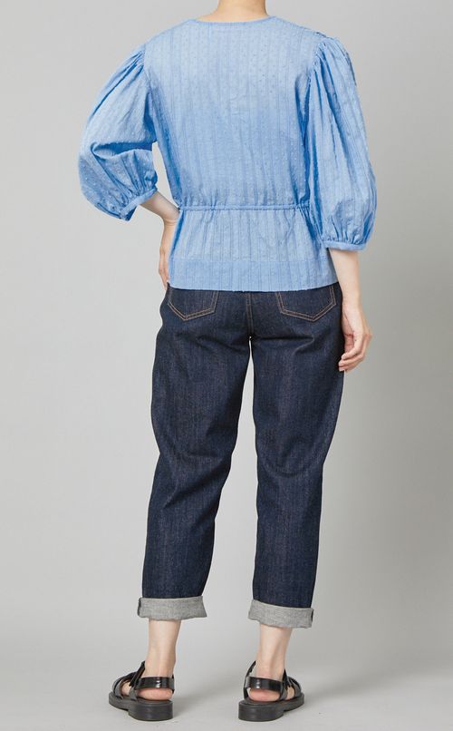 ショートスリーブカシュクールブラウス