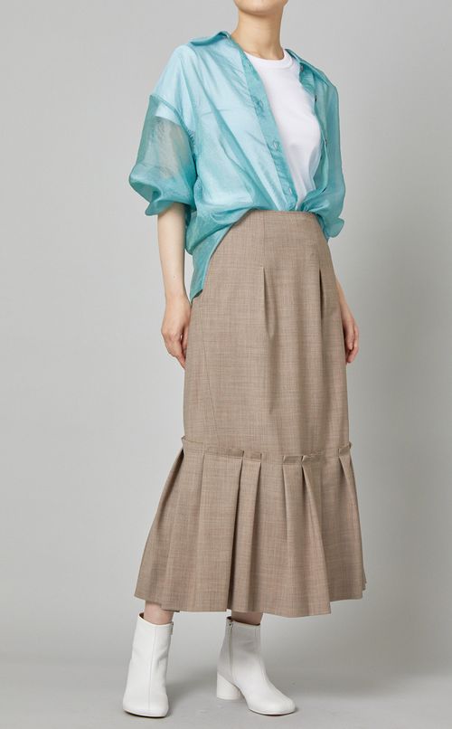 ラッフルヘムミディスカート