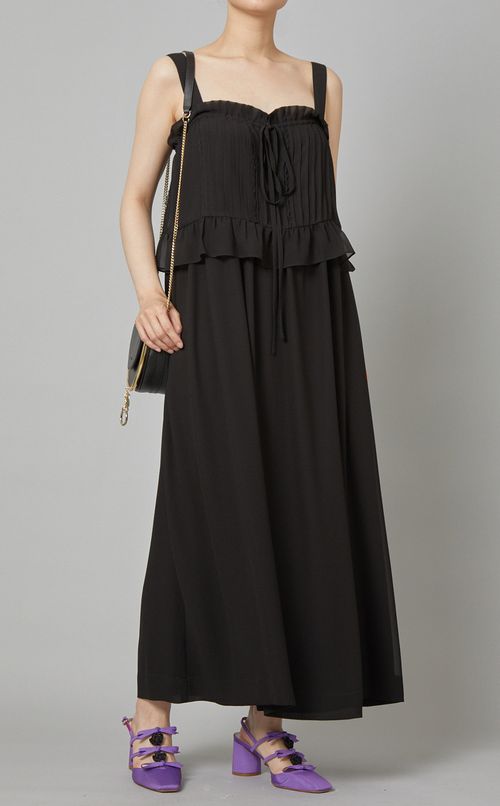 レザーショルダーチェーンバッグ