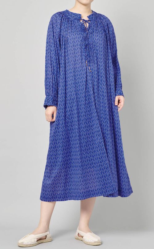 レースアップロングドレス