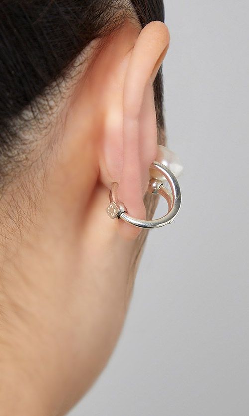 パール付リングイヤーカフ