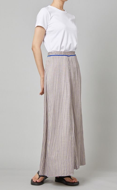 ストライプマキシスカート