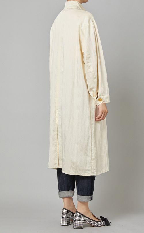 スタンドカラーダブルコート