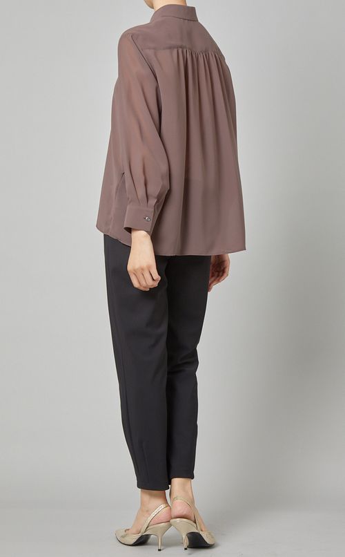 リラックスシフォンシャツ