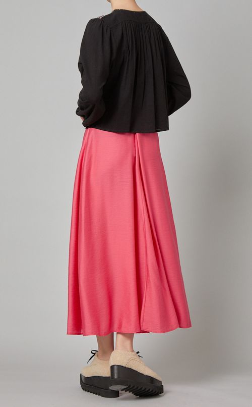 コットンエンブロイダリーブラウス