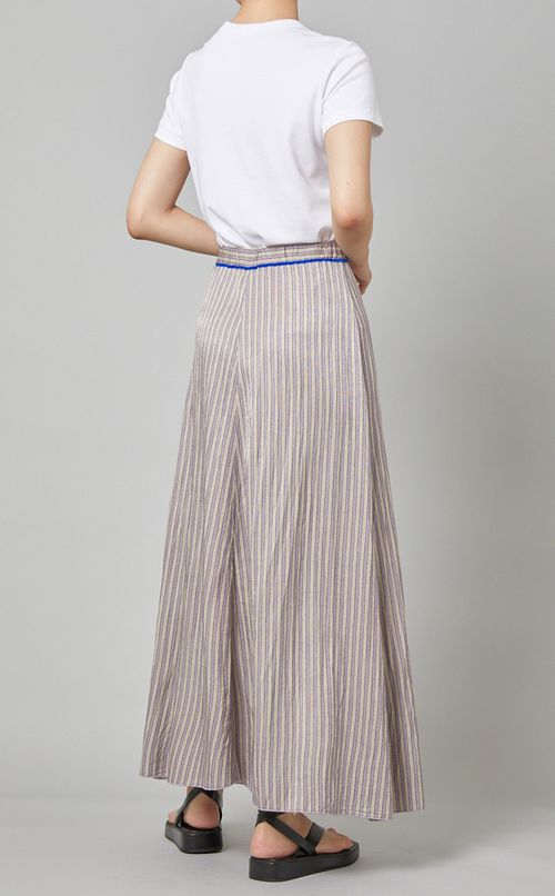 ストライプマキシスカート