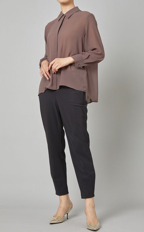 リラックスシフォンシャツ