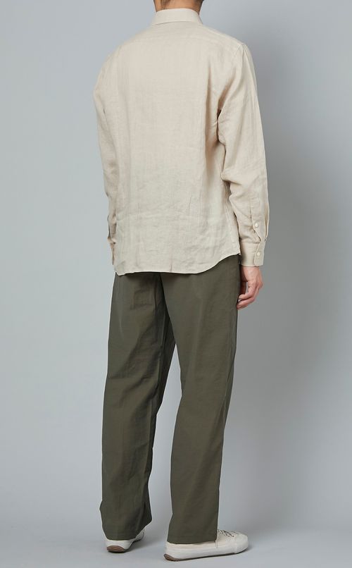 リネンレギュラーカラーシャツ