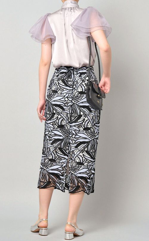 リーフレースタイトスカート