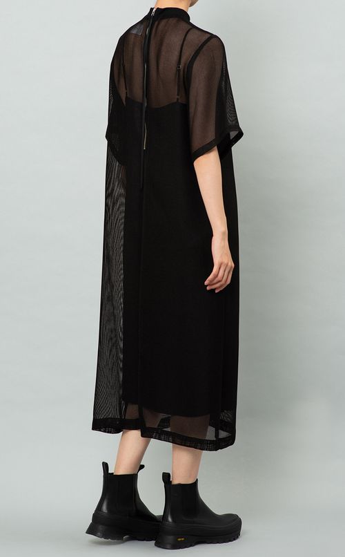 シアープルオーバーワンピース