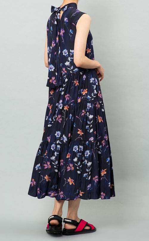 フラワープリントワンピース