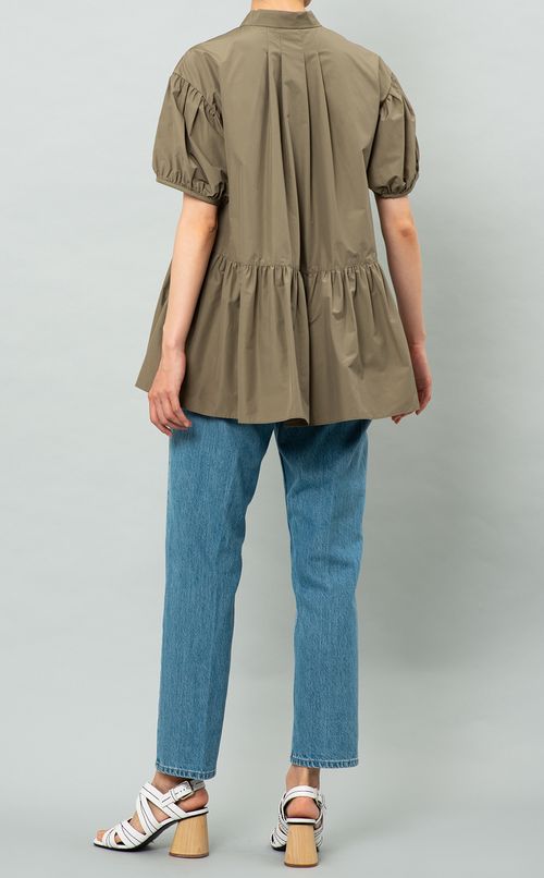 ボウタイギャザーブラウス