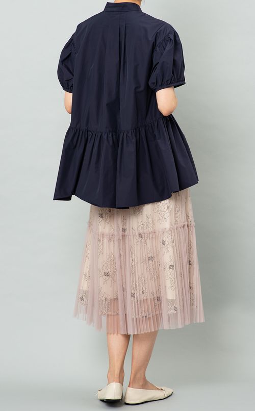 ボウタイギャザーブラウス