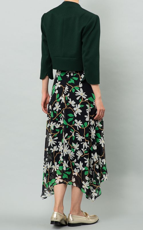 ノーカラーショートジャケット