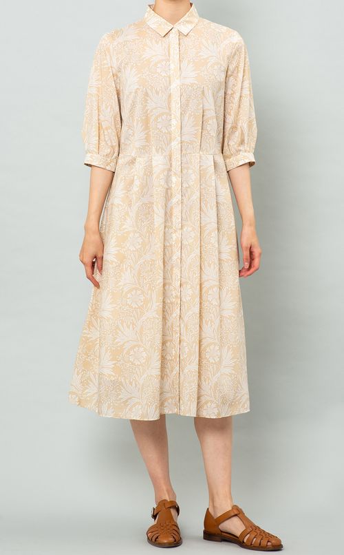 フラワープリントワンピース