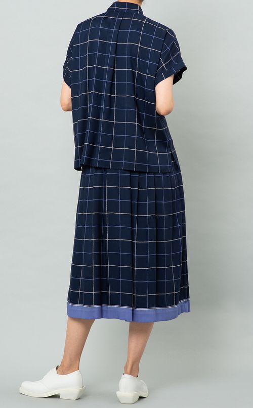 ウインドペンプリントブラウス