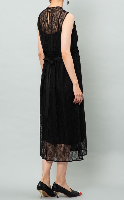 レースレイヤードワンピース