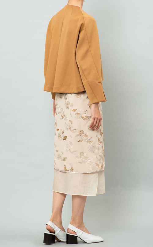 ノーカラショートジャケット