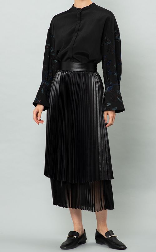 ダブルプリーツスカート