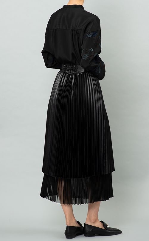 ダブルプリーツスカート