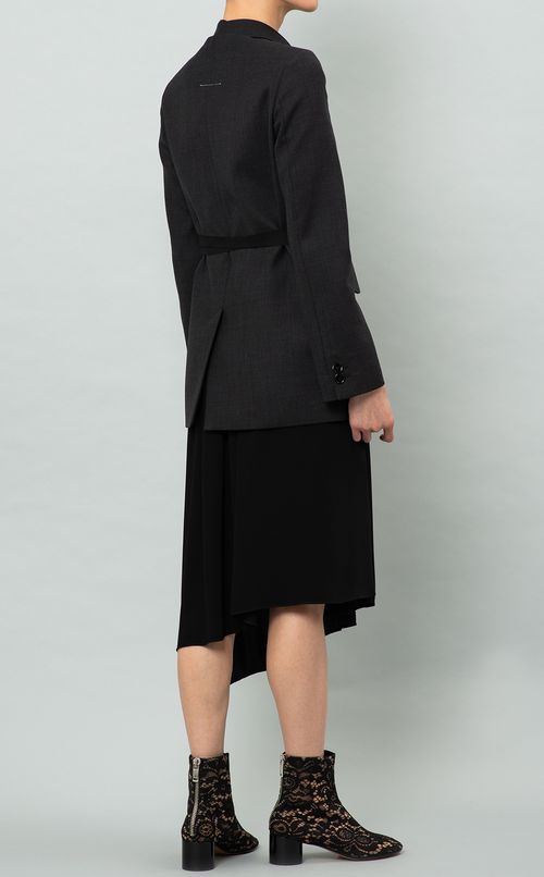 テーラード付ノーカラージャケット