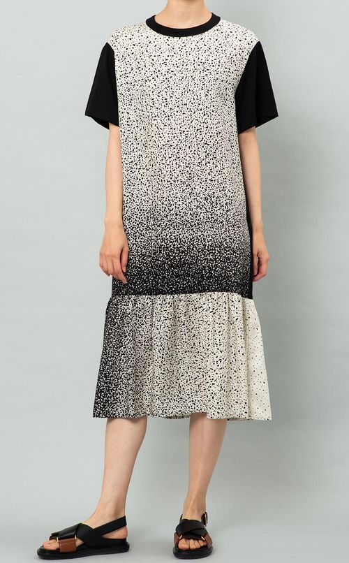 グラデーション柄ワンピース