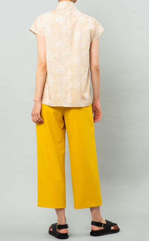 ポプリンストレッチタックパンツ