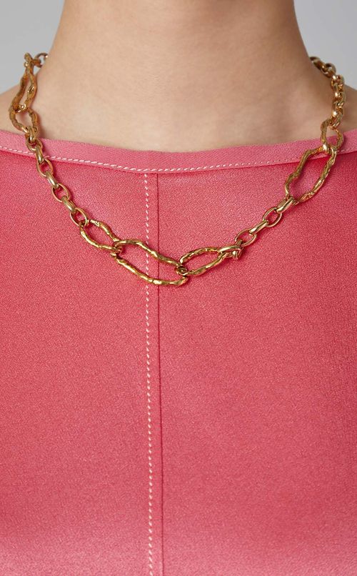 メタルフープパーツネックレス