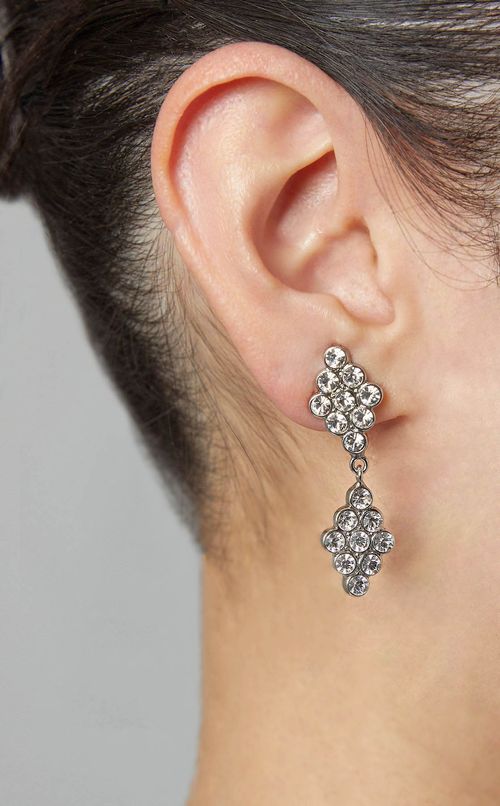 クリスタルイヤリング