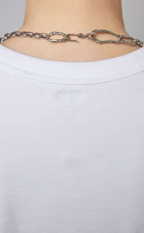 メタルフープパーツネックレス