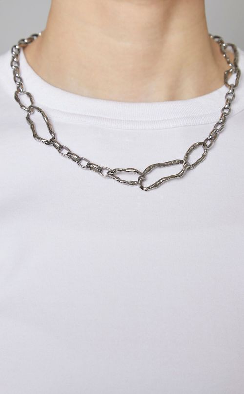 メタルフープパーツネックレス