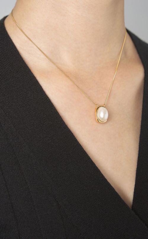 淡水パールトップネックレス