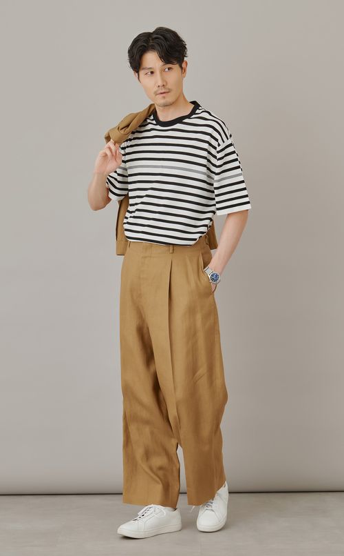 ラミーワンプリーツワイドパンツ