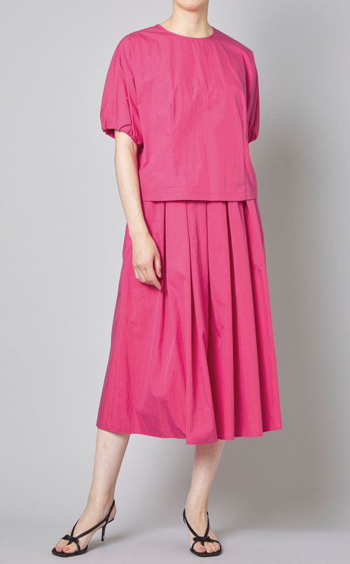 プリーツフレアスカート