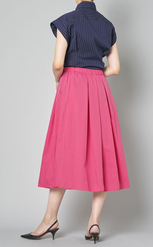 プリーツフレアスカート