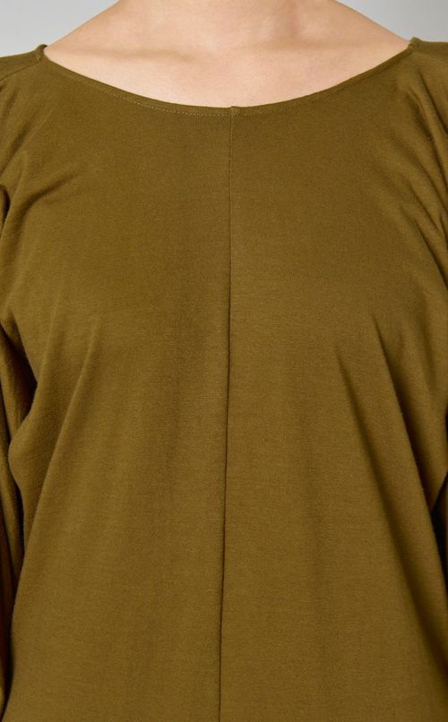 コットンボリュームスリーブワンピース