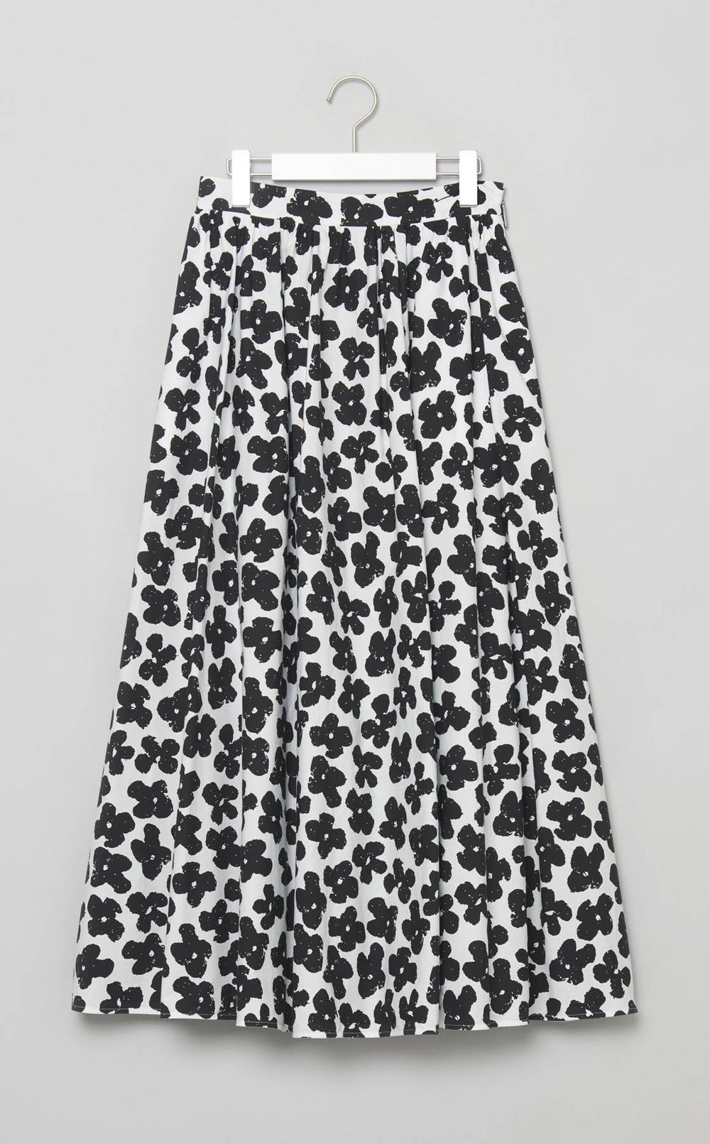 フラワープリントポプリンタックスカート