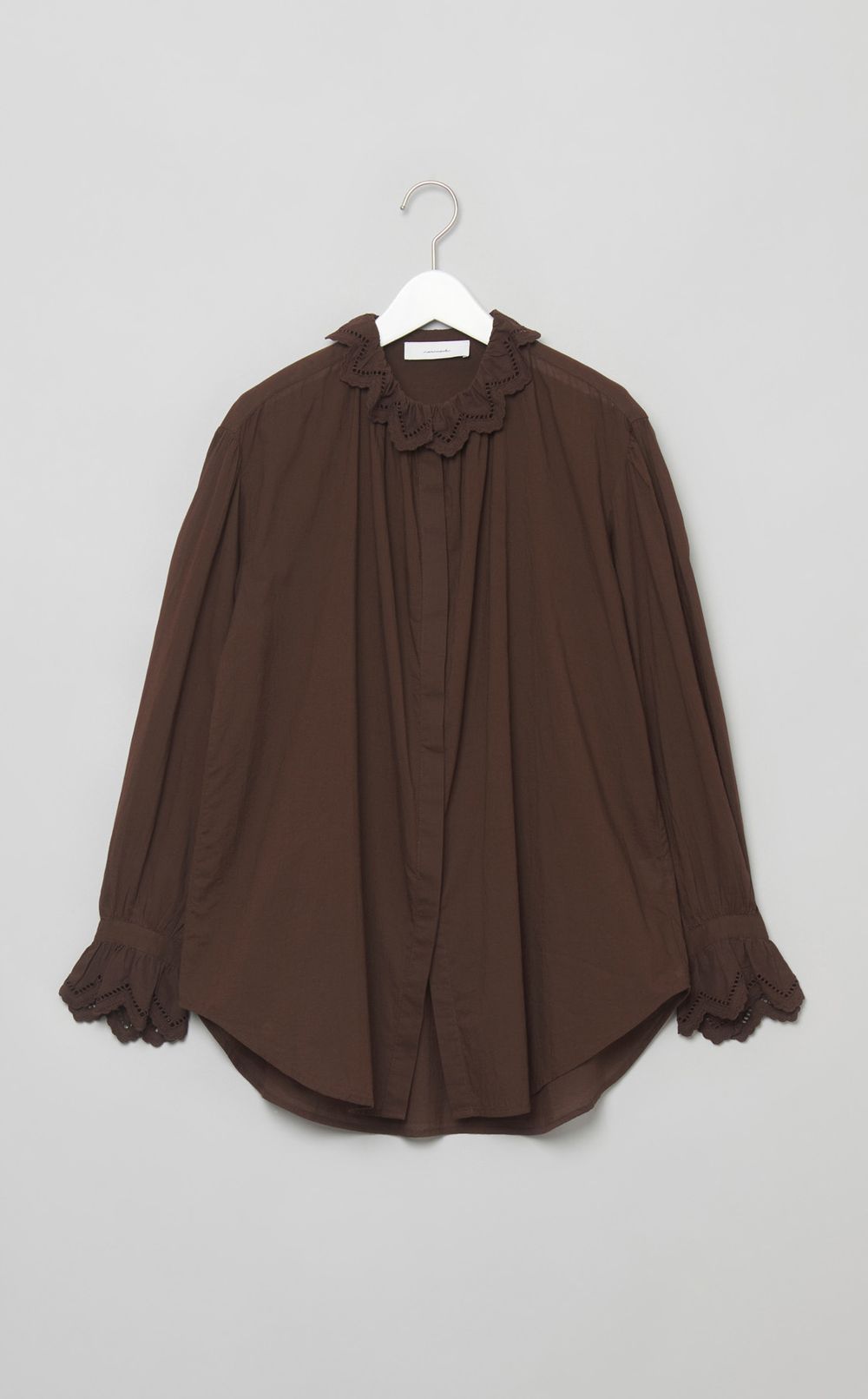 スカラップフリルブラウス