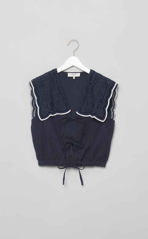 マリンエンブロイダリーセーラーベスト