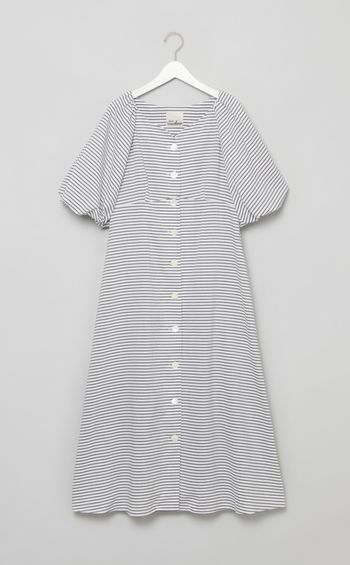 ボリュームスリーブワンピース