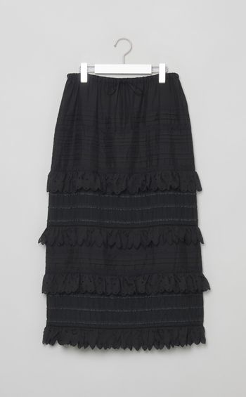 レースレイヤードスカート