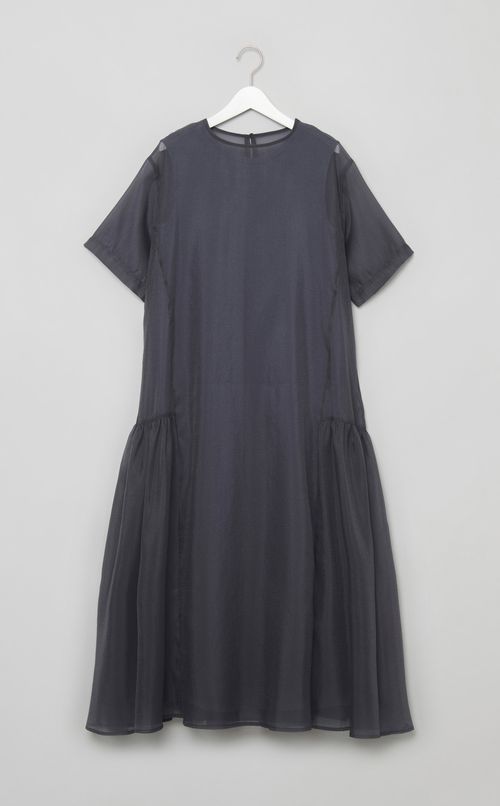 シアーレイヤードフレアワンピース