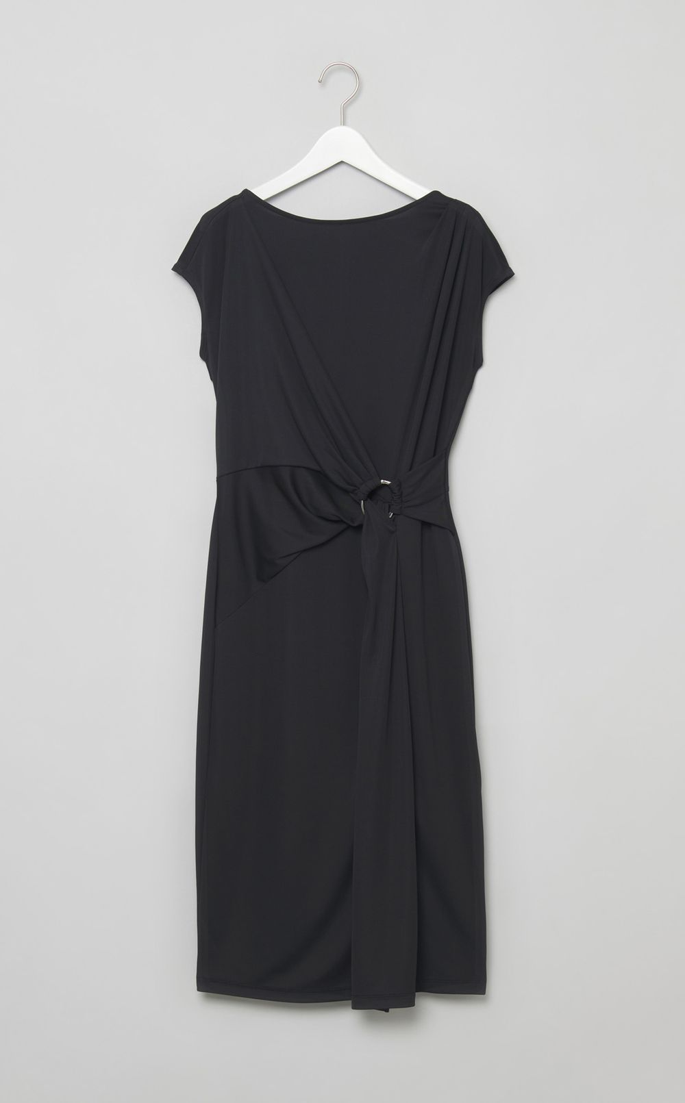 ドレープウエストメッシュワンピース