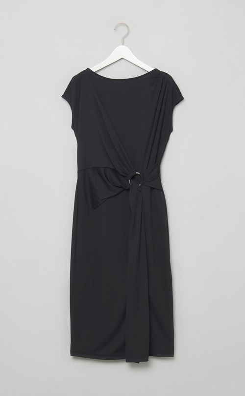 ドレープウエストメッシュワンピース