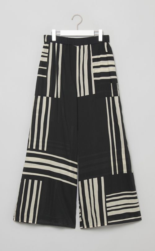 プリントワイドパンツ