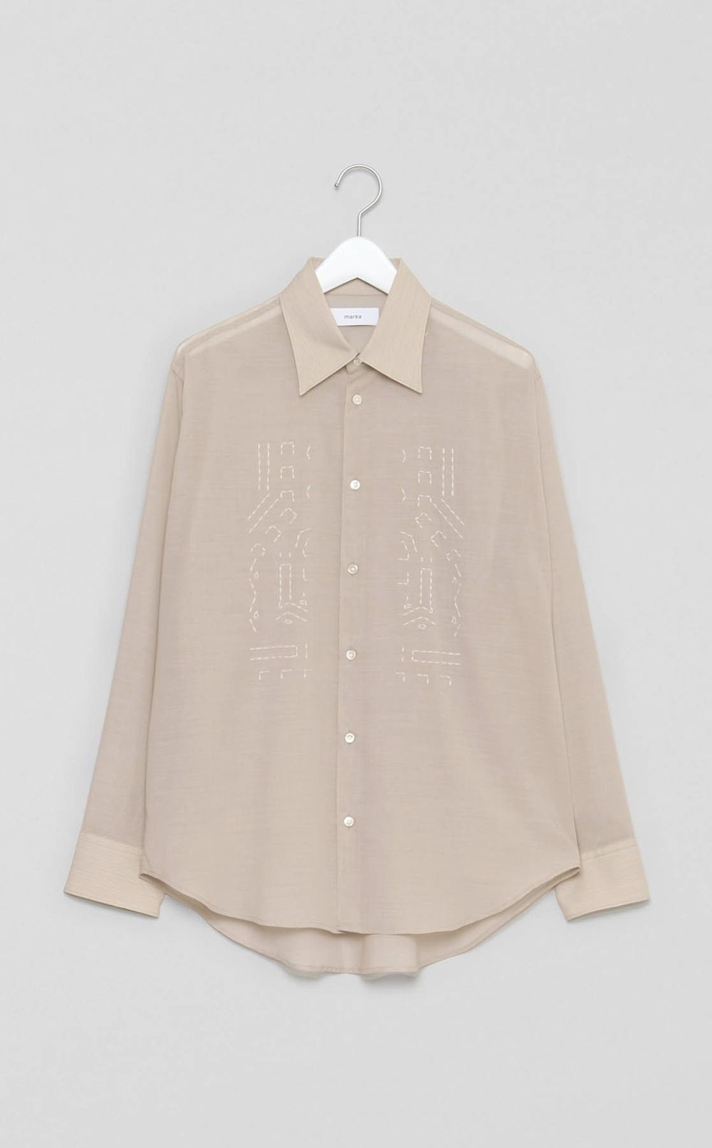 エンブロイダリーレギュラーカラーシャツ