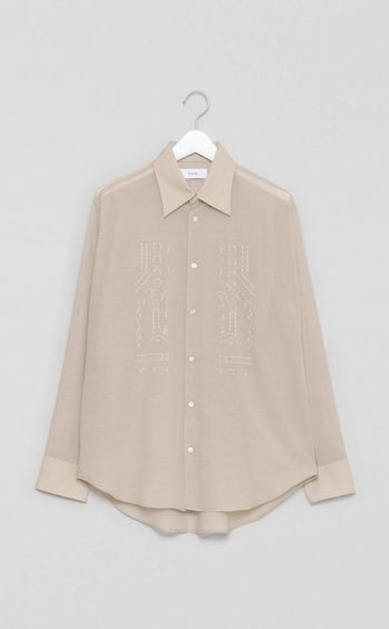 エンブロイダリーレギュラーカラーシャツ