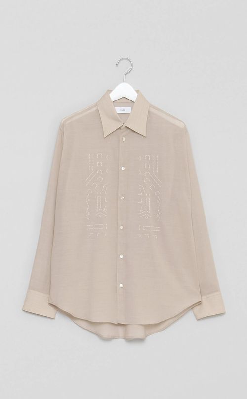 エンブロイダリーレギュラーカラーシャツ