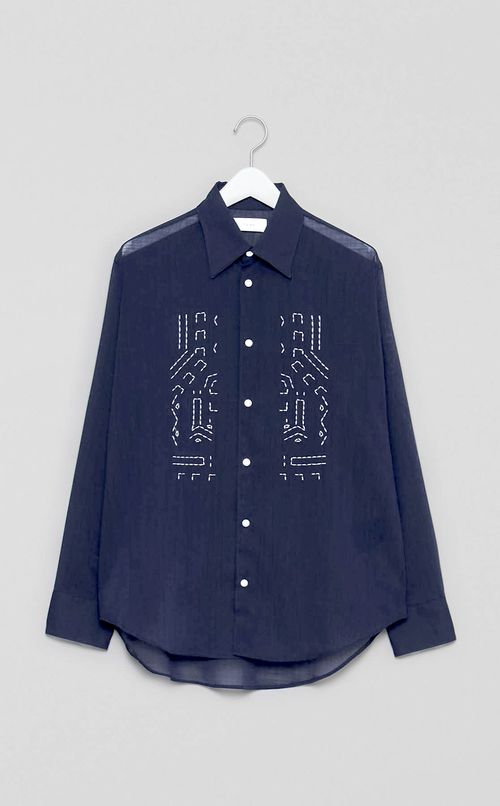 エンブロイダリーレギュラーカラーシャツ